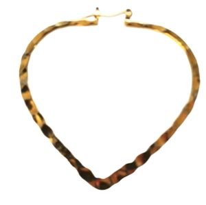 Gold plated heart shaped earrings.